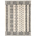 Surya Beni Shag Rug 5'3" X 7' In Black
