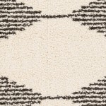 Surya Beni Shag Black, Cream Rug 6'7" X 9'