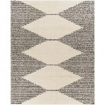 Surya Beni Shag Black, Cream Rug 7'10" X 10'