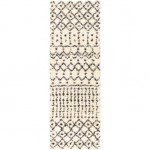 Surya Beni Shag Black & Cream Rug 2\'7" X 7\'3"
