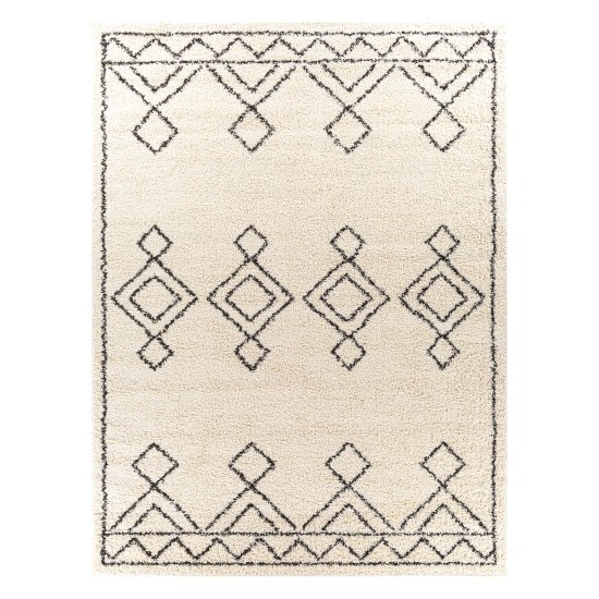 Surya Beni Shag Rug 7'10" X 10' - Black / Cream