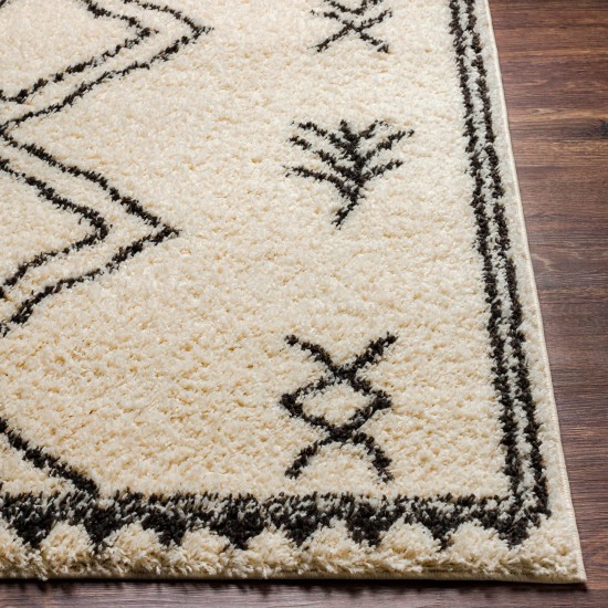 Surya Beni Shag Bsh-2316 Black Rug 2'7" X 7'3"