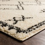 Surya Beni Shag Bsh-2316 Black Rug 5'3" X 7'