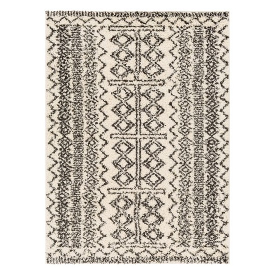 Surya Beni Shag Bsh-2317 Black Rug 5'3" X 7'