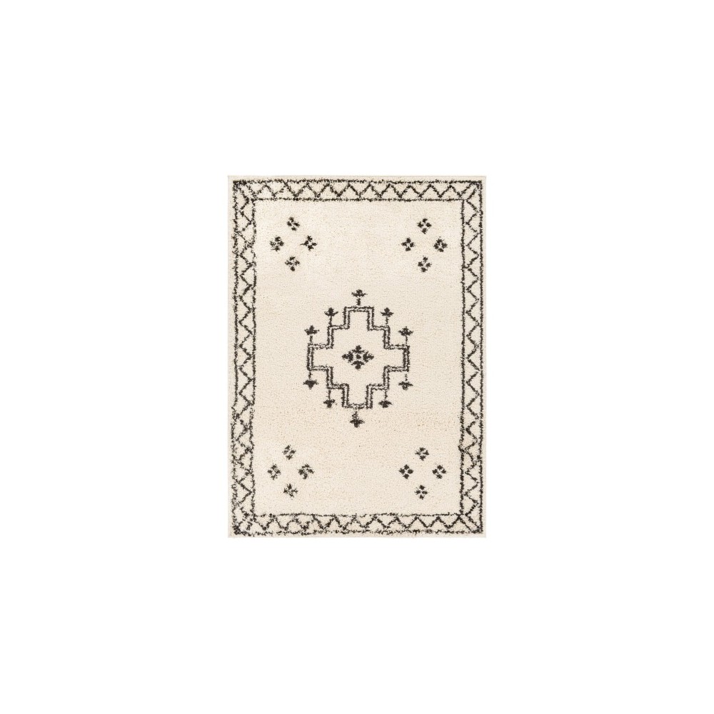 Surya Beni Shag Bsh-2320 Black Rug 5'3" X 7' Surya Beni Shag Bsh-2320 Black Rug 5'3" X 7'