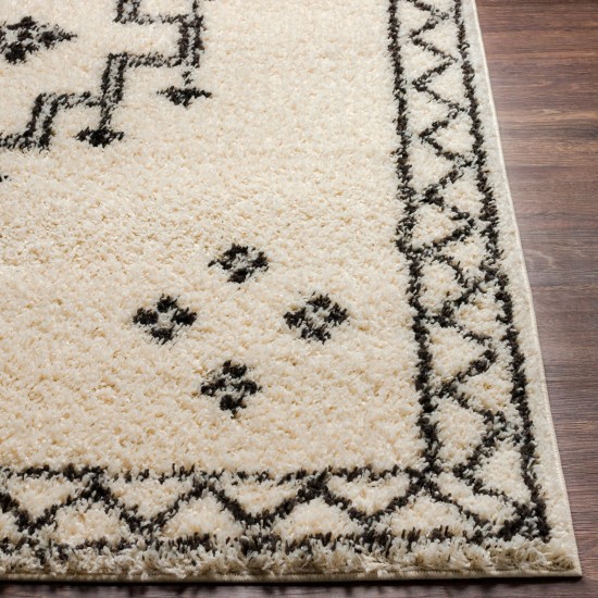 Surya Beni Shag Bsh-2320 Black Rug 5'3" X 7'