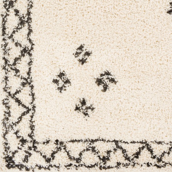 Surya Beni Shag Bsh-2320 Black Rug 5'3" X 7'
