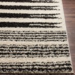 Surya Beni Shag Bsh-2322 Black Rug 5'3" X 7'