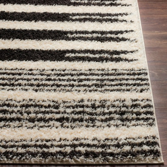 Surya Beni Shag Bsh-2322 Black Rug 5'3" X 7'