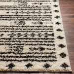 Surya Beni Shag Bsh-2325 Black Rug 5'3" X 7'