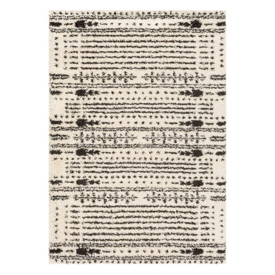 Surya Beni Shag Bsh-2326 Black Rug 5'3" X 7'