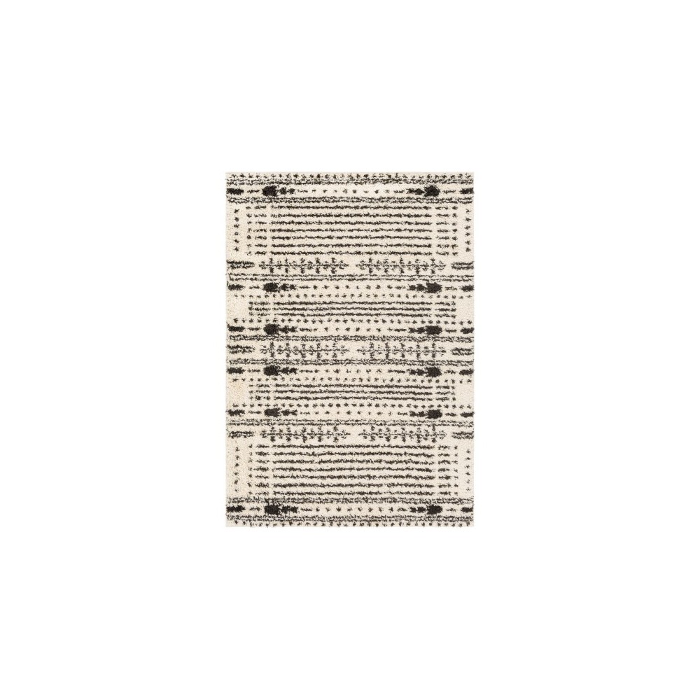 Surya Beni Shag Bsh-2326 Black Rug 5'3" X 7' Surya Beni Shag Bsh-2326 Black Rug 5'3" X 7'