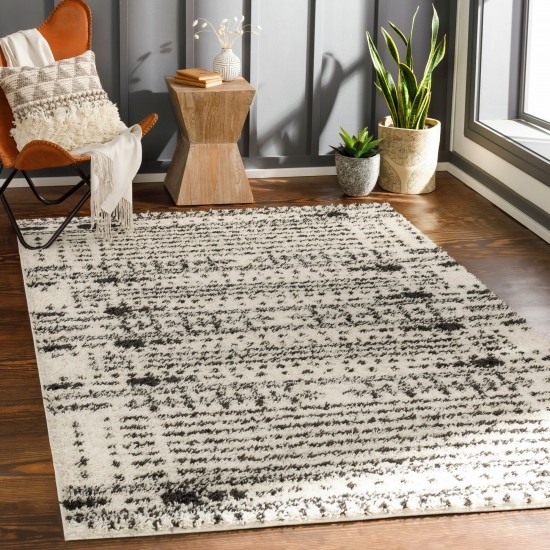 Surya Beni Shag Bsh-2326 Black Rug 5'3" X 7'