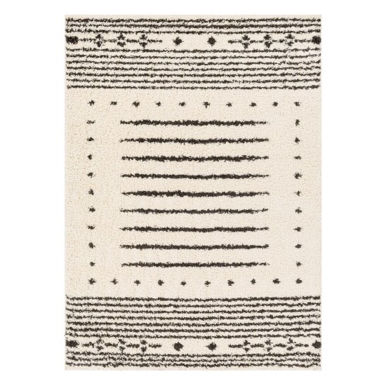 Surya Beni Shag Bsh-2327 Black Rug 5'3" X 7'