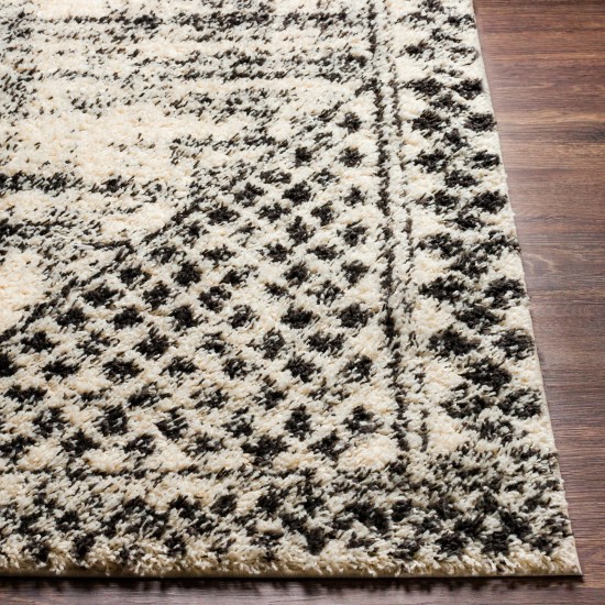 Surya Beni Shag Bsh-2330 Black Rug 2'7" X 7'3"