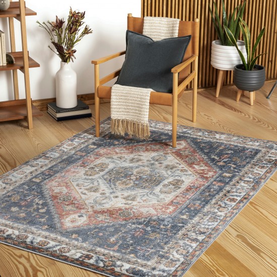 Surya Bilbao Rug 5'3" X 7' - Ink Blue