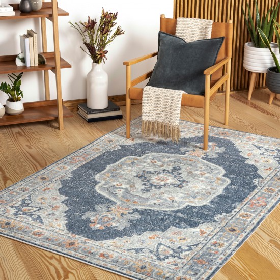 Surya Bilbao Rug 5'3" X 7' - Ink Blue & Denim