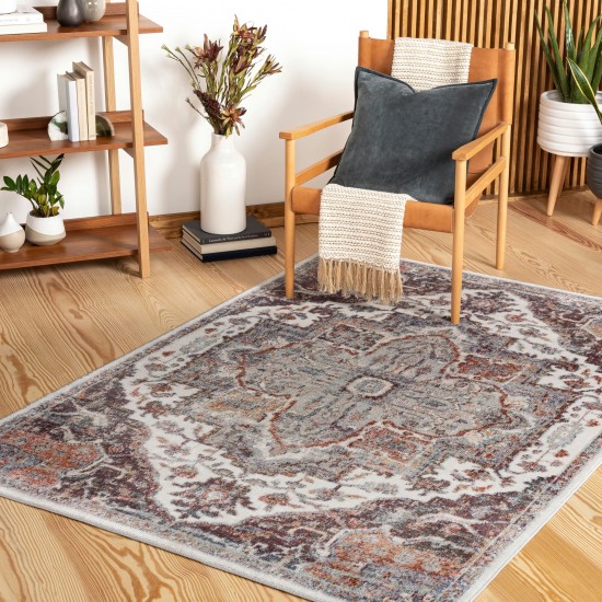 Surya Bilbao Light Slate Rug 5'3" X 7'