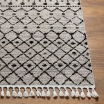 Surya Blackburn Rug 2'7" X 7'3" - Black