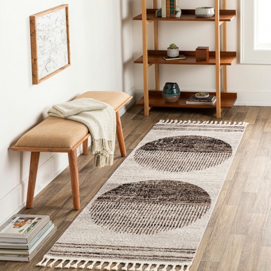 Surya Blackburn Rug 2'7" X 7'3" - Light Gray