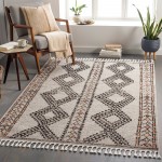 Surya Blackburn Light Gray Rug 5'3" X 7'