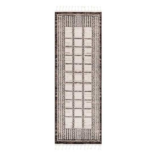 Surya Blackburn Rug 2'7" X 7'3" (Black)