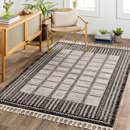 Surya Blackburn Rug 2'7" X 7'3" (Black)