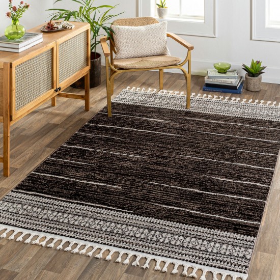 Surya Blackburn Black Rug 5'3" X 7'