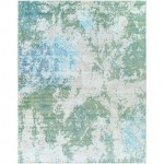 Surya Bodrum Rug 7'10" X 10' - Medium Green, Sky Blue