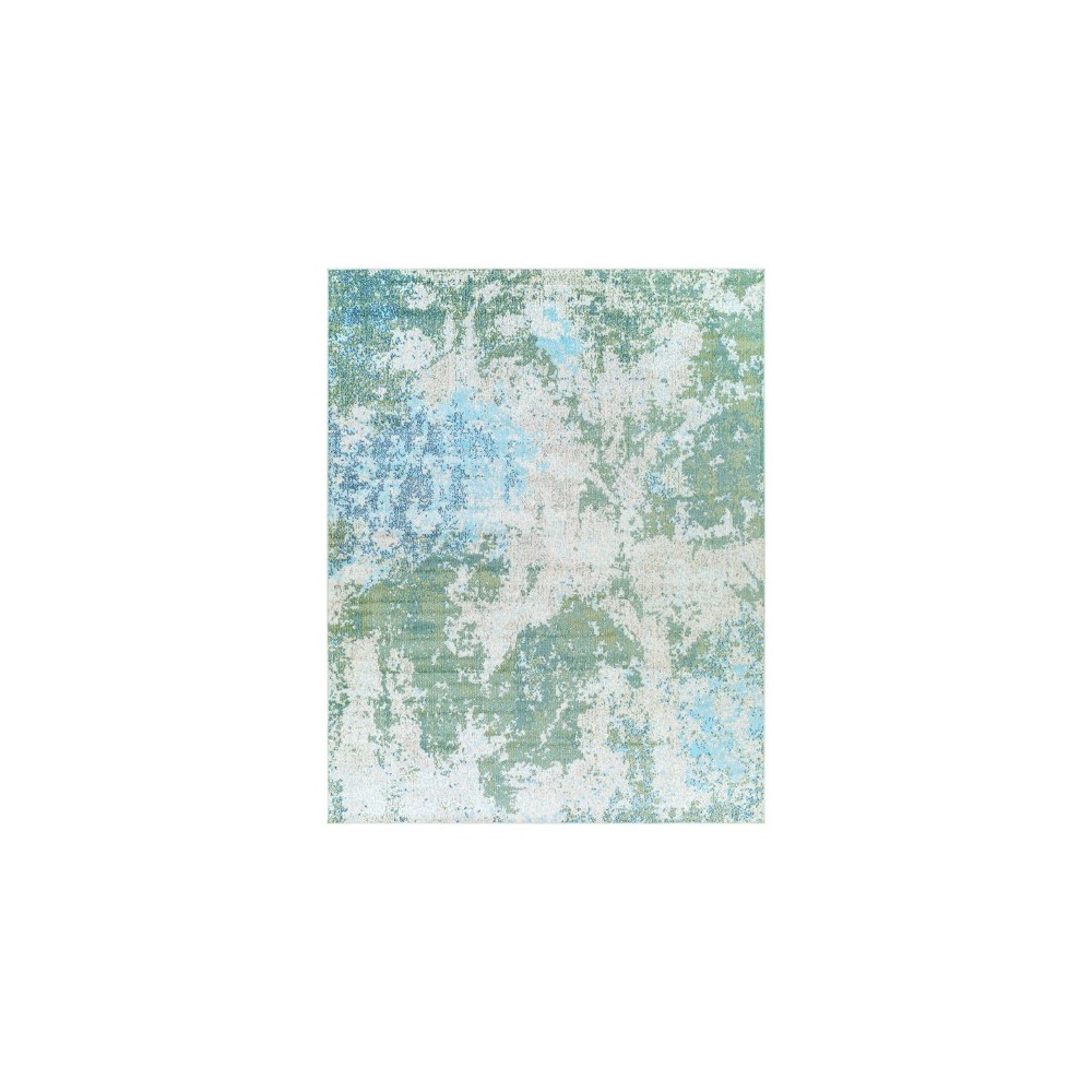 Surya Bodrum Rug 7'10" X 10' - Medium Green, Sky Blue