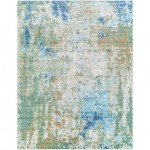 Surya Bodrum Rug 7'10" X 10' - Medium Green, Navy