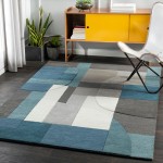 Surya Brooklyn Rug 5' X 7'6" Teal