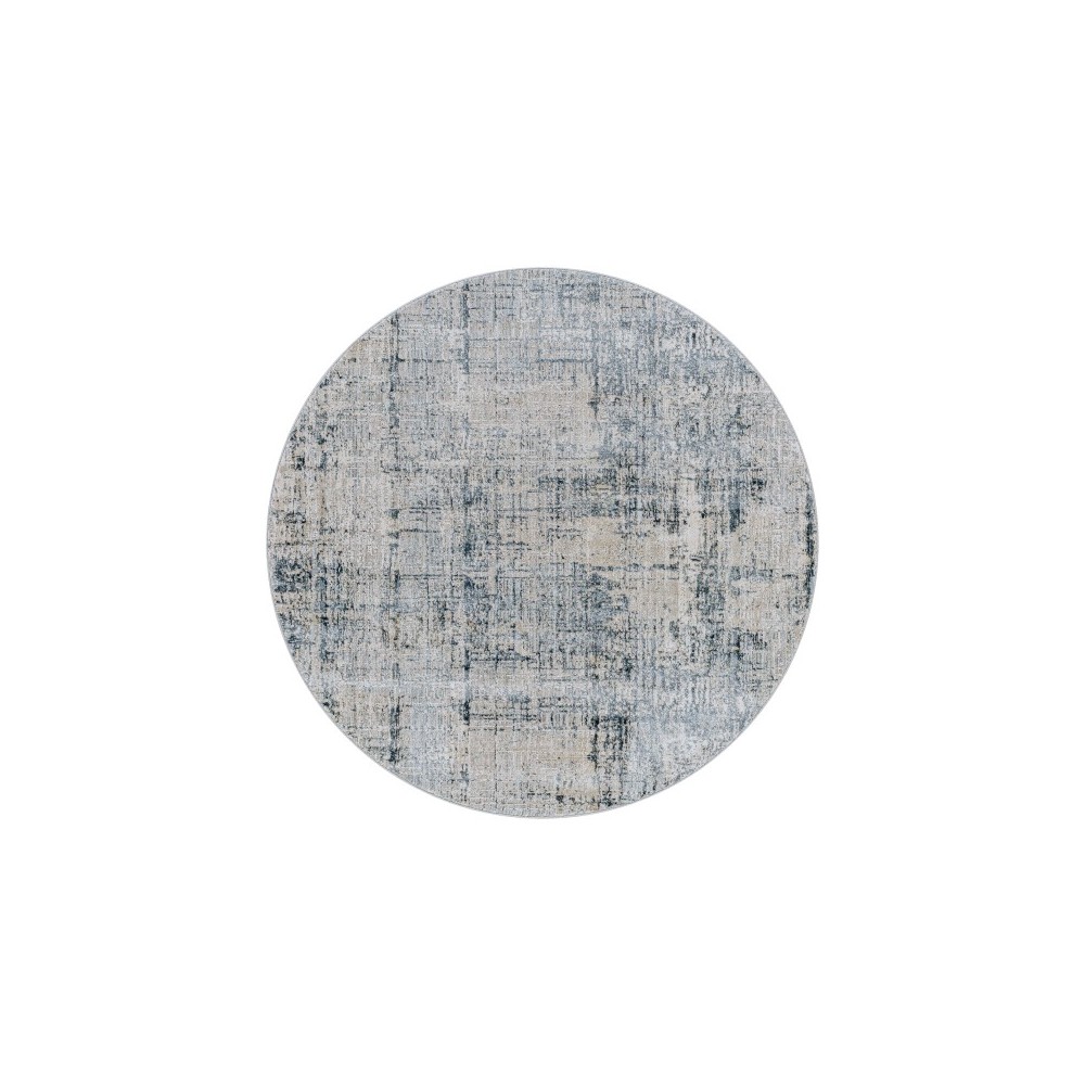 Surya Brunswick Rug 5'3" Round Pale Blue