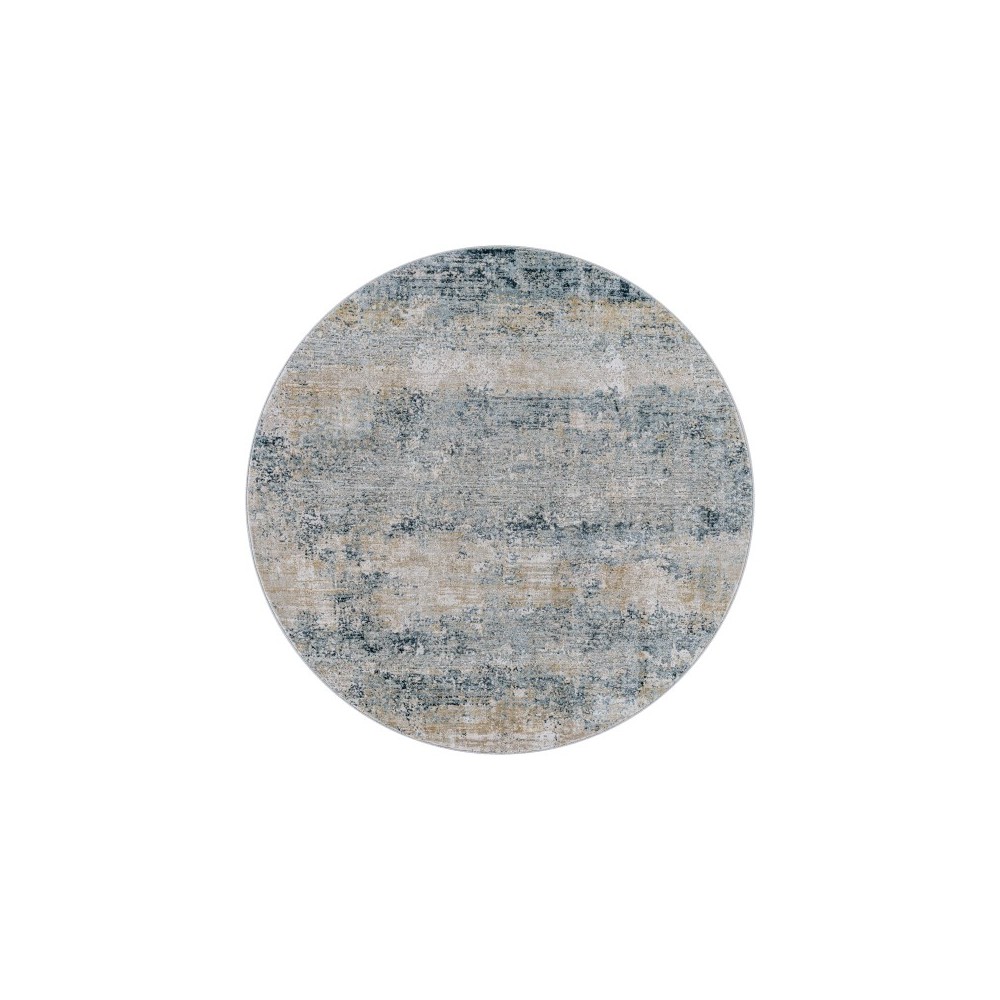 Surya Brunswick Rug 6'7" Round - Dusty Sage & Taupe