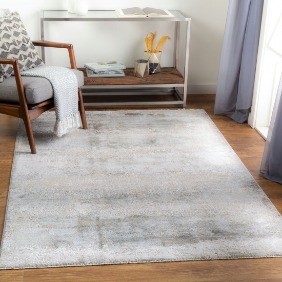 Surya Brunswick Rug 5'3" Round - Dusty Sage, Taupe