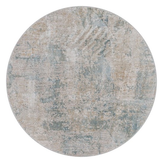 Surya Brunswick Rug 5'3" Round (Dusty Sage, Taupe)