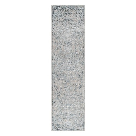 Surya Brunswick Rug 2'7" X 10' - Dusty Sage, Light Beige