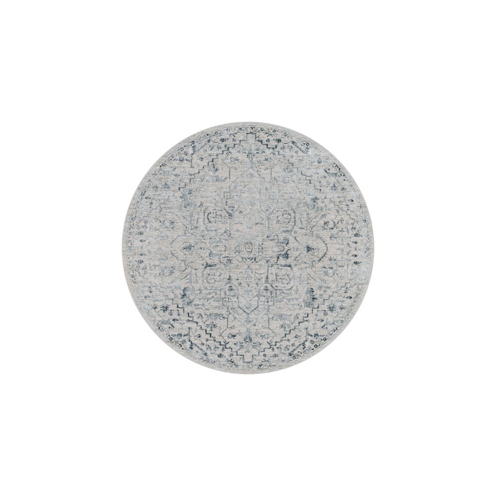 Surya Brunswick Rug 5'3" Round - Dusty Sage, Light Beige Surya Brunswick Rug 5'3" Round - Dusty Sage, Light Beige