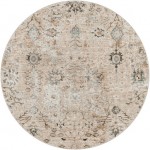 Surya Brunswick Rug 6'7" Round - Taupe, Light Beige