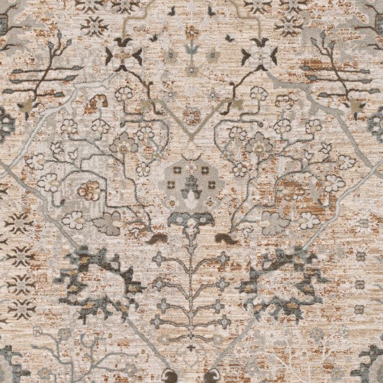 Surya Brunswick Rug 6'7" Round - Taupe, Light Beige