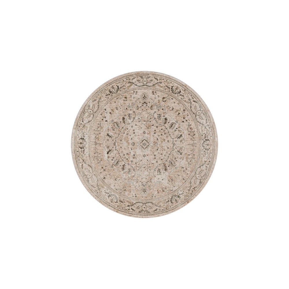 Surya Brunswick Taupe Rug 5'3" Round