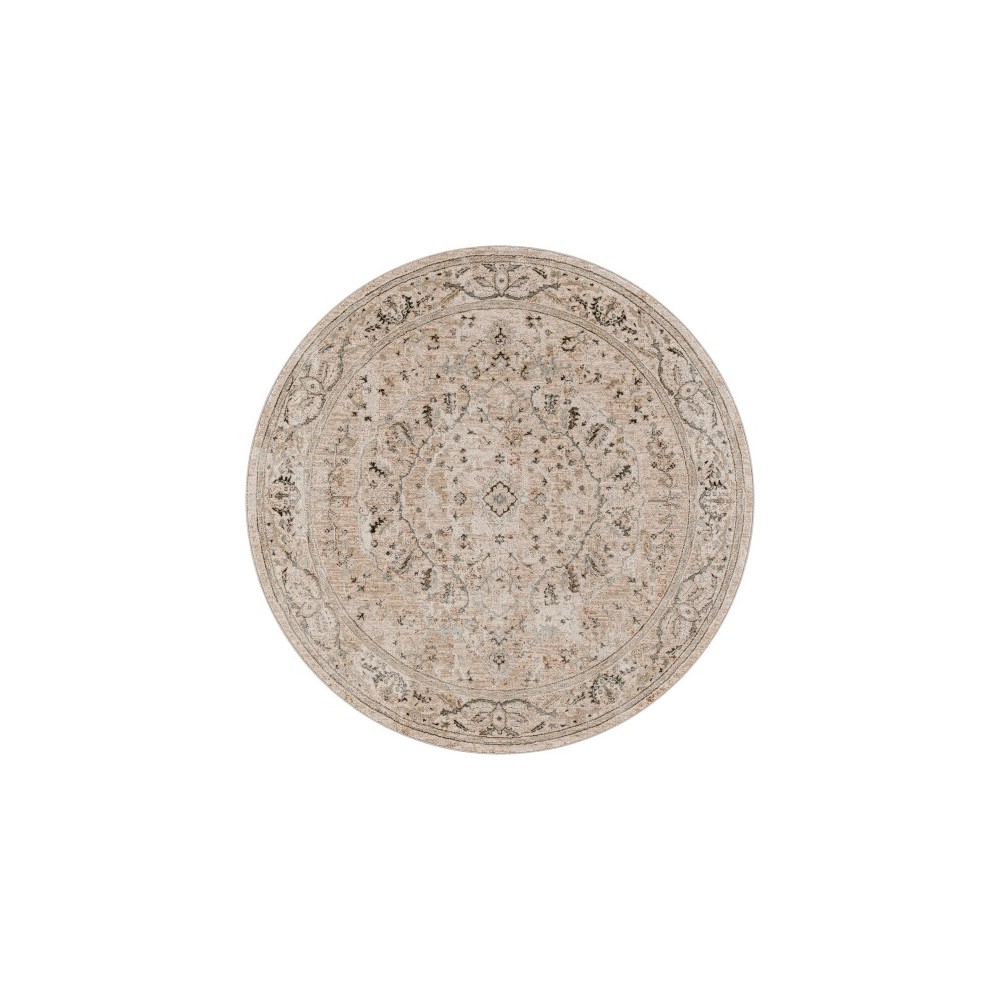 Surya Brunswick Taupe Rug 6'7" Round Surya Brunswick Taupe Rug 6'7" Round