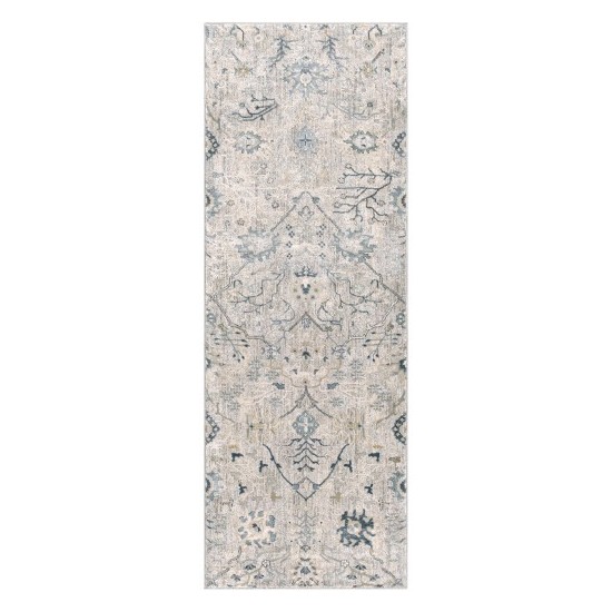 Surya Brunswick Rug 2'7" X 7'3" (Dusty Sage & Light Beige)