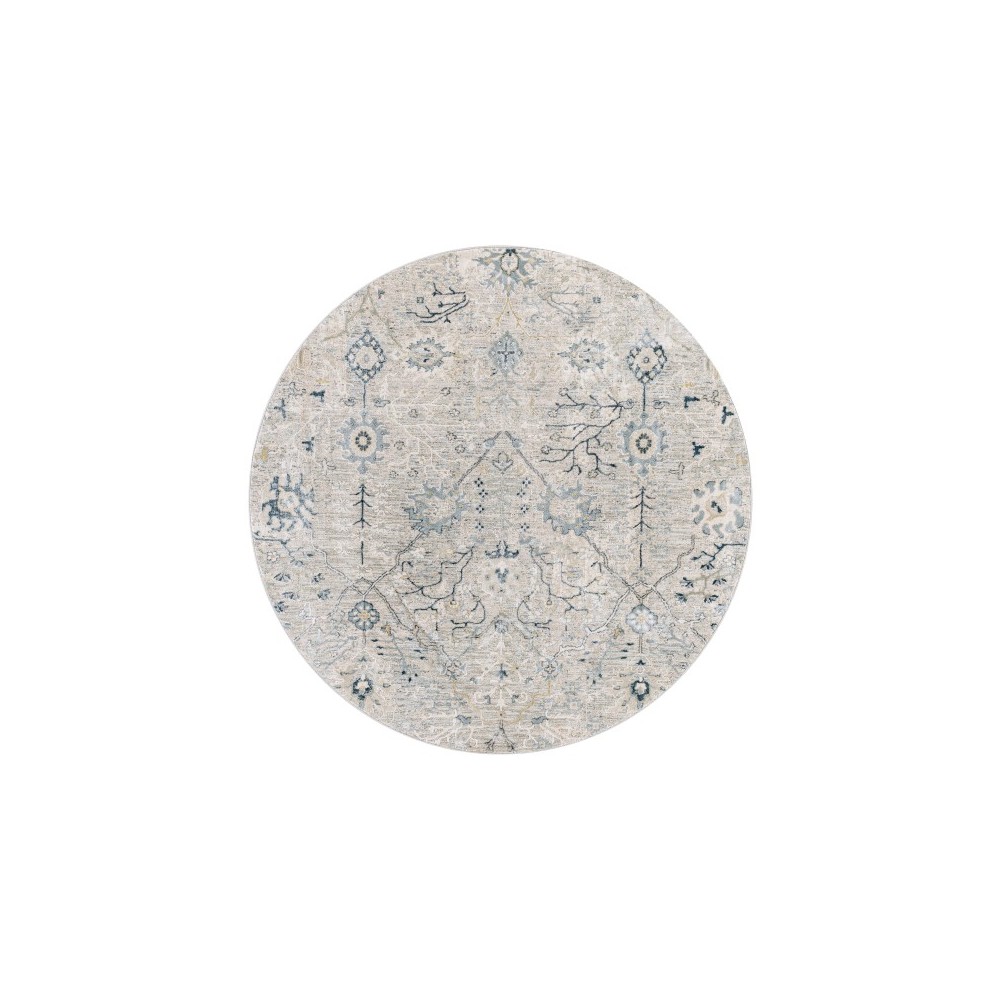 Surya Brunswick Rug 5'3" Round In Dusty Sage Surya Brunswick Rug 5'3" Round In Dusty Sage