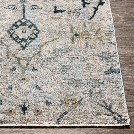 Surya Brunswick Rug 5'3" Round In Dusty Sage