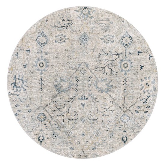 Surya Brunswick Rug 6'7" Round In Dusty Sage