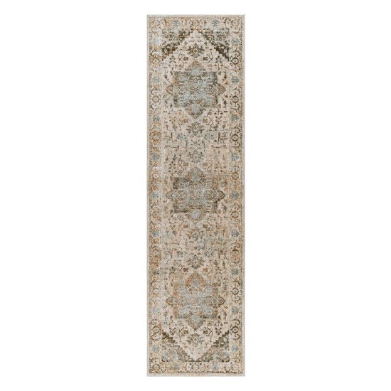 Surya Brunswick Rug 2'7" X 10' In Dusty Sage