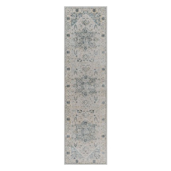 Surya Brunswick Rug 2'7" X 10' - Dusty Sage & Taupe