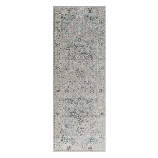 Surya Brunswick Rug 2'7" X 7'3" - Dusty Sage & Taupe