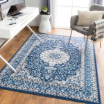 Surya Cesar Rug 6'7" X 9' Navy